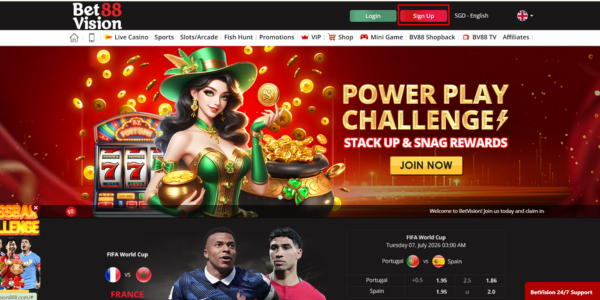 Betvision Homepage